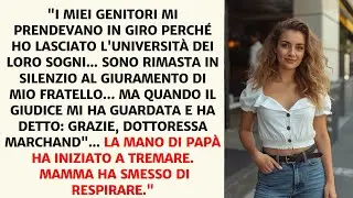 La Mia Famiglia Mi Derideva Per Aver Fallito In Legge Poi Il Giudice Mi Ha Detto: Grazie Dottoressa.