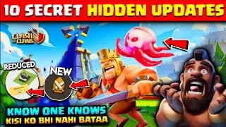 10 Major Hidden Updates with April 2024 Update in Coc - Top 10 Secret Updates 2024 Clash of Clans