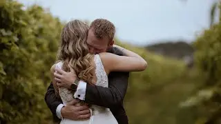 Incredible Groom First Look Reaction | Saltwater Farm Vineyard Wedding Video