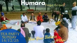 Yoga shakti |Tea party in Humara Yoga Group. Bindapur park| #yogaexercise #funny #comedy 