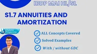IB DP MAI HL SL 1.7 Annuities and amortization