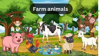 Farm animals| pet animals| domestic animals | farm animals for toddlers | farm animals for kids