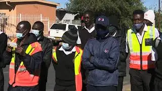 Security guards protest over salary increment - NBC