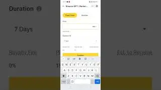 How sell binance nft How list #binance #nft #shorts