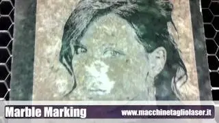 Incisione Laser di un Immagine su Marmo