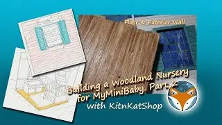 1:12 Scale Nursery Dio Part 2 - Flooring and Outside Wall, Mural Planning