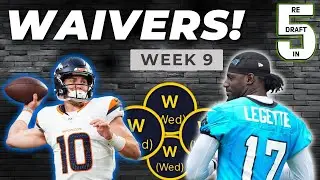🚨WAIVERS WEEK 9!!🚨 (...target THESE players) - Fantasy Football 2024