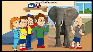 Classic Caillou Brings An Elephant Home\Grounded\Returns the Elephant Back to the Zoo (Unity Video)