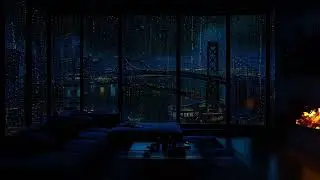Cozy NYC Bedroom 🌧️ Rain & Soft Thunder for Deep Sleep, Stress Relief, Calm Mind and Night Ambience