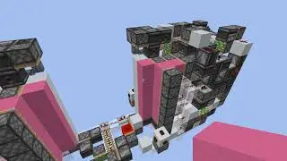 6x6 Piston Door; Minecraft 1.16.2; 5x10x24