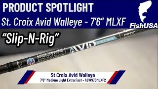 St. Croix Avid Series Walleye Spinning Rod - ASWS76MLXF2 - When To Use It