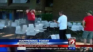 Norwood schools still closed, cleaning up after flood