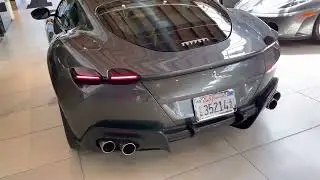 Ferrari Roma Stock Exhaust Sound - From Behind.
