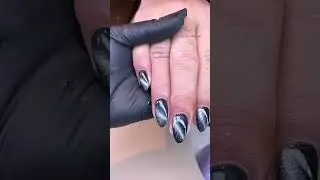 Would you choose grey-silver cat-eye nails? ✨🩶 | Nails By Anna Dinh Belfast