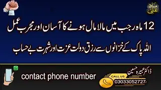 12 Mahe Rajab Ka Wazifa For Any Hajat ( Nade Ali )