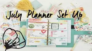 July Planner Set Up-Cocoa Daisy | OhSoFawn