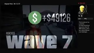 GTA5 PS4 - Alien Survival Terminal ; Failed at wave 7 (i fought like a gladiator till the end)