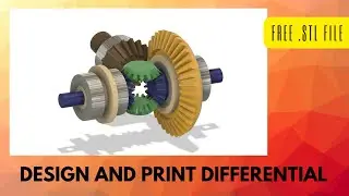 3D PRINTING DIFFERENTIAL GEARBOX FOR RC MODEL  - FREE STL FILE
