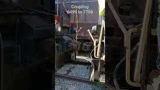 Moving a locomotive  #WCRR #6499 #7706 #westchesterpa #railroad