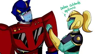 Sari descubre a Elita y Optimus😳[Comic en español] #transformers #transformersanimated #TFA #Optimus