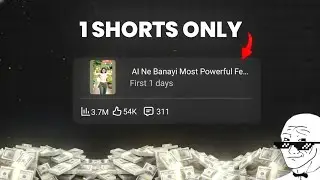 Only One Shorts Upload Challenge! 😱 (3.7M Views & 1K Subs LIVE)