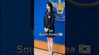 Top 10 Beautiful Police Girl uniforms🥋in the world #trending #shorts