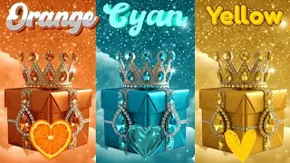 Orange, Cyan, or Yellow? 🎁 Choose Your Gift Box Challenge 🧡💙💛