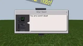 I MET THE YOU ARE COMMIT DEAD KILLER ROBOT IN MINECRAFT POCKET EDITION *GONE WRONG*