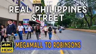 Easiest Way to Walk from Megamall to Galleria! | Ortigas Walking Tour | 4K HDR Manila Philippines
