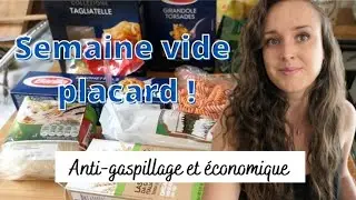 Manger une semaine en vidant mon placard | Je vous montre les stocks !