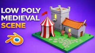 Learn Blender 5.0 in 2026 | Low Poly Medieval Scene Tutorial #blender #3danimation #blenderbeginner