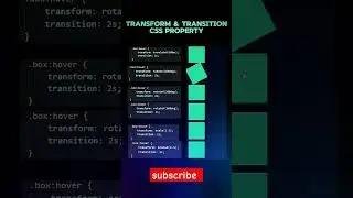 Transform and Transition css property | html css tips | coding tips | html | css #coding #css #html
