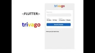 FLUTTER - UI CLONE of TRIVAGO [Part - 1]