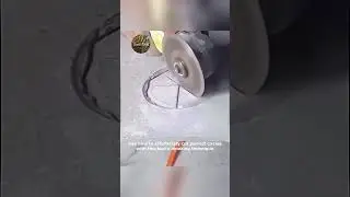 Cutting Perfect Circles with an Angle Grinder  You Won't Believe the Result! #shorts