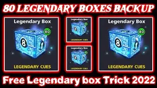 Free 80 Legendary box Trick 2022  ||  100% working trick  ||  Ramadan Special Gift for 8 ball Pool