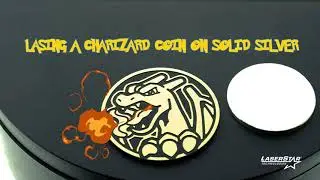 HOW TO CREATE A SOLID SILVER POKEMON CHARIZARD GAME COIN USING A FIBER LASER ENGRAVING SYSTEM