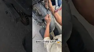 Extra bike tyre grip for your old tyre 🔥👍🏻😱 #bike #yokohama  #mrftyre  #biketyregrip #biketyre