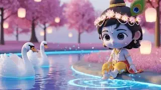 Cute Little Krishna Theme Baby Girl Name Reveal Video
