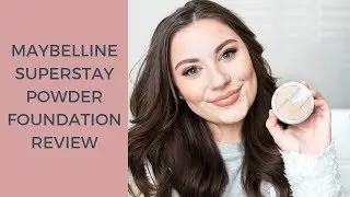 MAYBELLINE SUPERSTAY FULL COVERAGE POWDER FOUNDATION REVIEW & DEMO