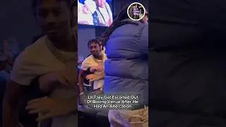 Lil Tjay Got Escorted Out Boxing 🥊 Event After Altercation #fyp #nyc #gang #shorts #rap #liltjay