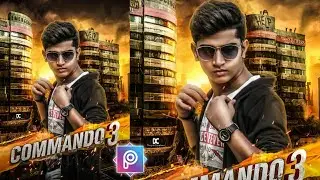 Commando 3 Movie Poster Art Editing | Vidyut Jammwal Movie Motion Poster Editing Step By Step