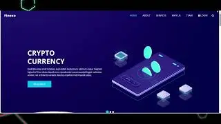 Professional and sleek cryptocurrency website template