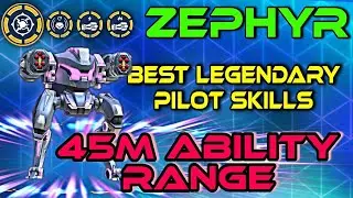 45m Shock Pulse Zephyr - Best Legendary Pilot Skills || Mech Arena ||