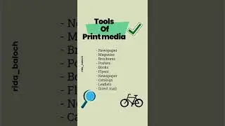 Tools of print media || media channel #printmedia
