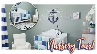 NAUTICAL THEME BABY BOY NURSERY TOUR 2021 || LEANN DUBOIS
