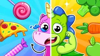 Cibo Sano vs Cibo Spazzatura | Imparare le Scelte Alimentari Sane 🍬🥕 | Piccola Mimi🦄