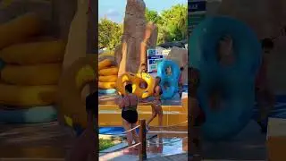 💯Rapid Rafting Water Slide Excellent Water Park - Fun Day Water World⛵💦 #waterpark #waterslide