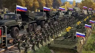 A Russian train with military equipment was destroyed by Ukrainian guided missiles  Arma 3.