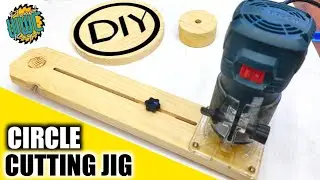 Adjustable Circle Cutting Jig For Trim Router | Jig trimmer untuk memotong kayu bentuk lingkaran