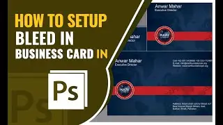 How to use Bleed in Business card in photoshop
